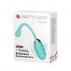 Prązkowane wibrujące jajeczko z pilotem Pretty Love Franklin Egg