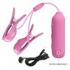 Wibrujące zaciski na sutki z elektrostymulacją Pretty Love - Nipple Clip