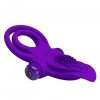 Wibrujący pierścień erekcyjny z masażerem Pretty Love Vibrant Penis Ring fiolet