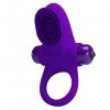 Wibrujący pierścień erekcyjny z masażerem Pretty Love Vibrant Penis Ring II fiolet