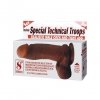 Wibrujące dildo na przyssawce z pilotem baile 19,5 cm