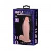 Pompowane wibrujące dildo na przyssawce baile 19 cm