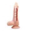 Realny penis dildo na przyssawce naturalny 21,5 cm