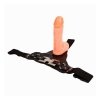 Strap-on pas uprząż dildo z jądrami zabawka erotyczna dla lesbijek