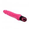 Żylaste wibrujące dildo różowe Baile 24 cm