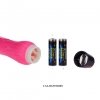 Żylaste wibrujące dildo różowe Baile 24 cm