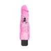 Żelowy wibrator jak prawdziwy penis różowy 23 cm