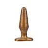 Korek analny dildo na przyssawce złoty