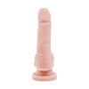 Cielisty penis dildo z jądrami i przyssawką 15cm