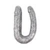 Podwójne realistyczne dildo analno waginalne srebrne 17 cm 