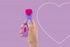 Wibrator dla Pań z pilotem HeartGem violet