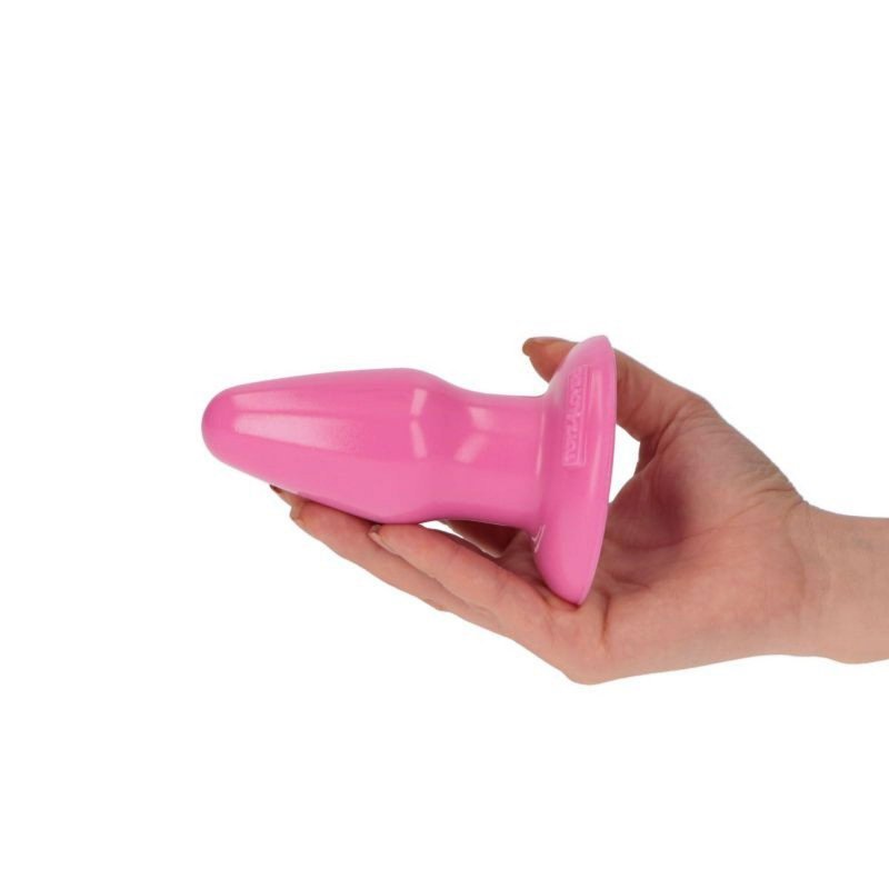 Różowy korek analny na przyssawce penetrator anusa