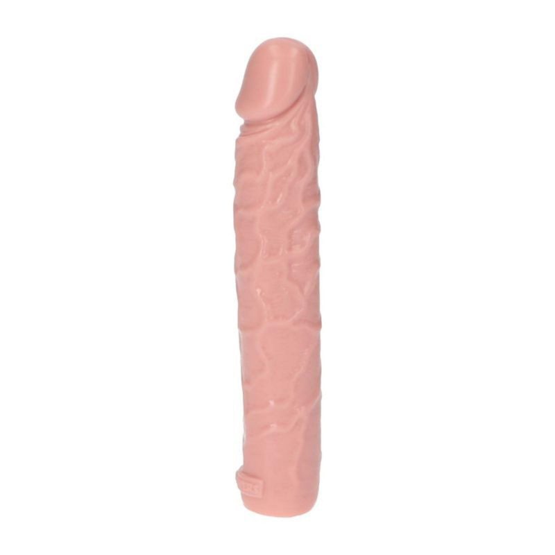 Realistyczne żylaste dildo analne cieliste 16,5 cm