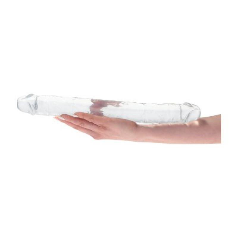 Długie podwójne realistyczne lesbijskie dildo 43 cm