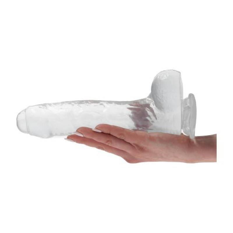 Realistyczny penis dildo przeźroczyste xl 24 cm