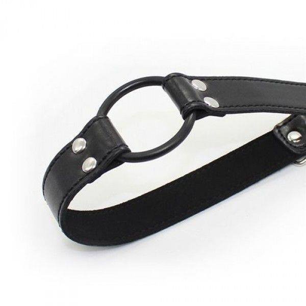 Knebel pierścień easy belt ring gag czarny