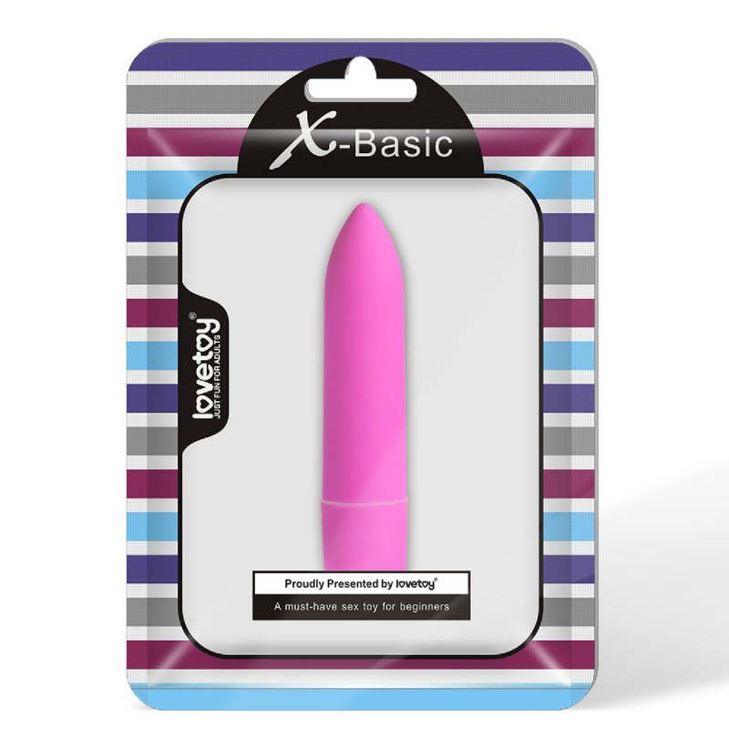 Mały mini wibrator kieszonkowy X-Basic Bullet Long 10 prędkości