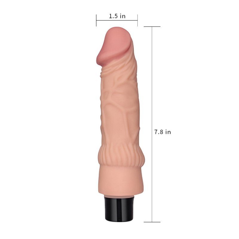 Naturalny wibrator miękki penis 19,5 cm