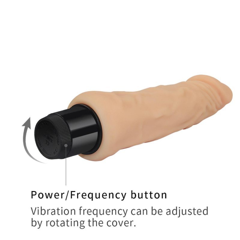 Wibrator dildo cyberskóra Xtreme Feel Cyberskin Vibrator 20cm