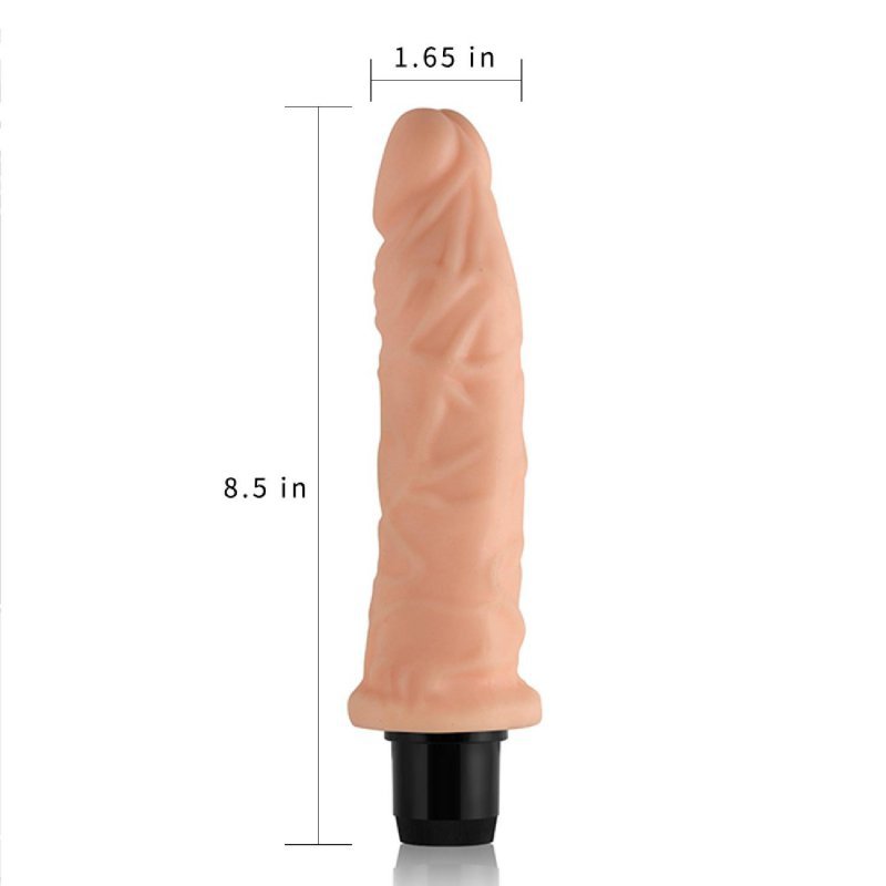 Wibrator dildo cyberskóra Xtreme Feel Cyberskin Vibrator 21cm