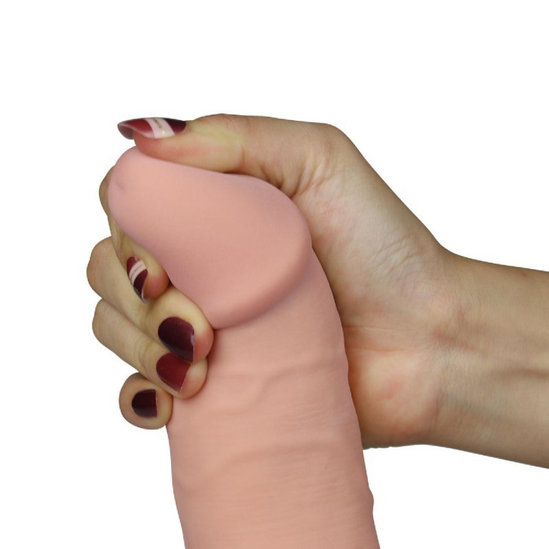 Realistyczny wibrator na przyssawce cyber skóra 22 cm