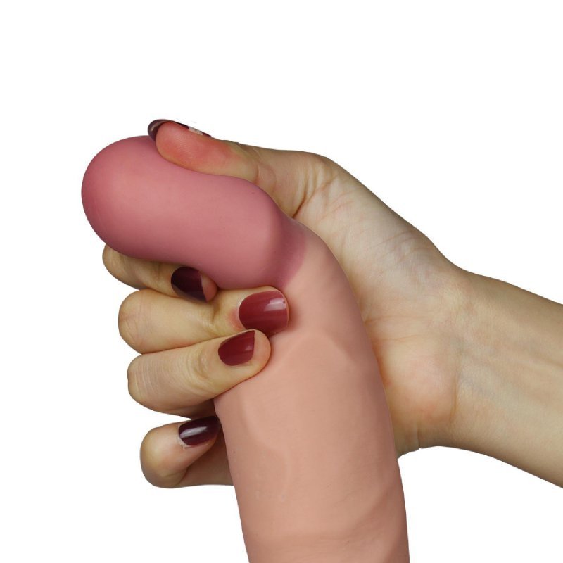 Realistyczny wibrator na przyssawce cyber skóra 23 cm
