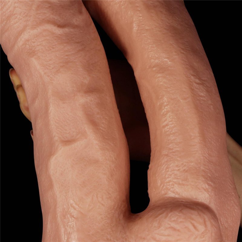 Podwójne duże dildo analno waginalne XXL