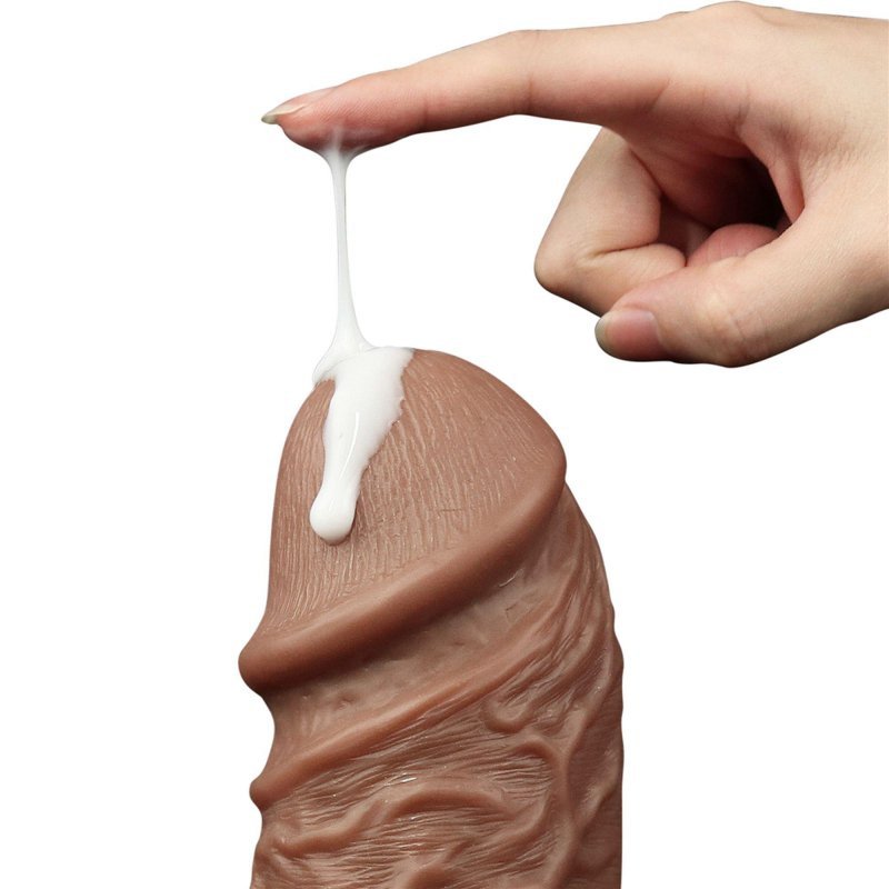 Grube żylaste dildo wibrujące z przyssawką 26,7 cm
