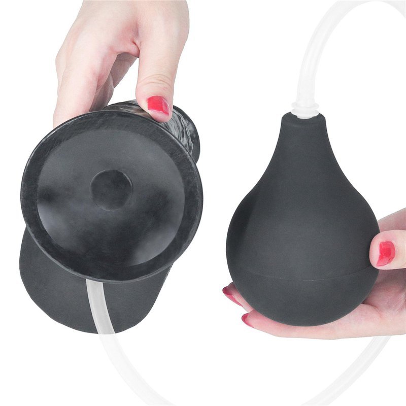 Dildo z wytryskiem Squirt Extreme Dildo - Black 25cm