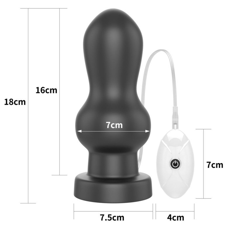 Korek analny wielki z wibracją pilot King Sized Anal Rammer 17cm