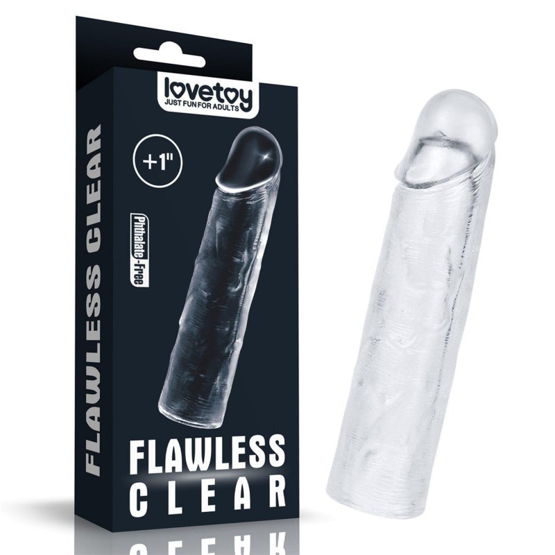 Nakładka przedłużka penisa Flawless Clear Penis Sleeve +2.5cm