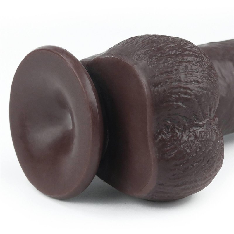 Dildo murzyńskie Sliding Skin Dual Layer Dong - Black 22cm