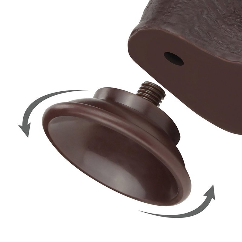 Dildo murzyńskie z ruchomą skórą Dual Layer Dong - Black 24cm