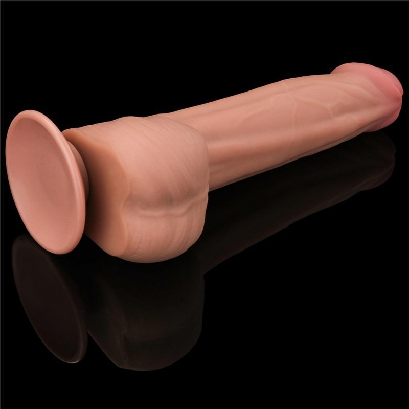 Dildo King size z ruchomą skórą Dual Layer Dong 29cm