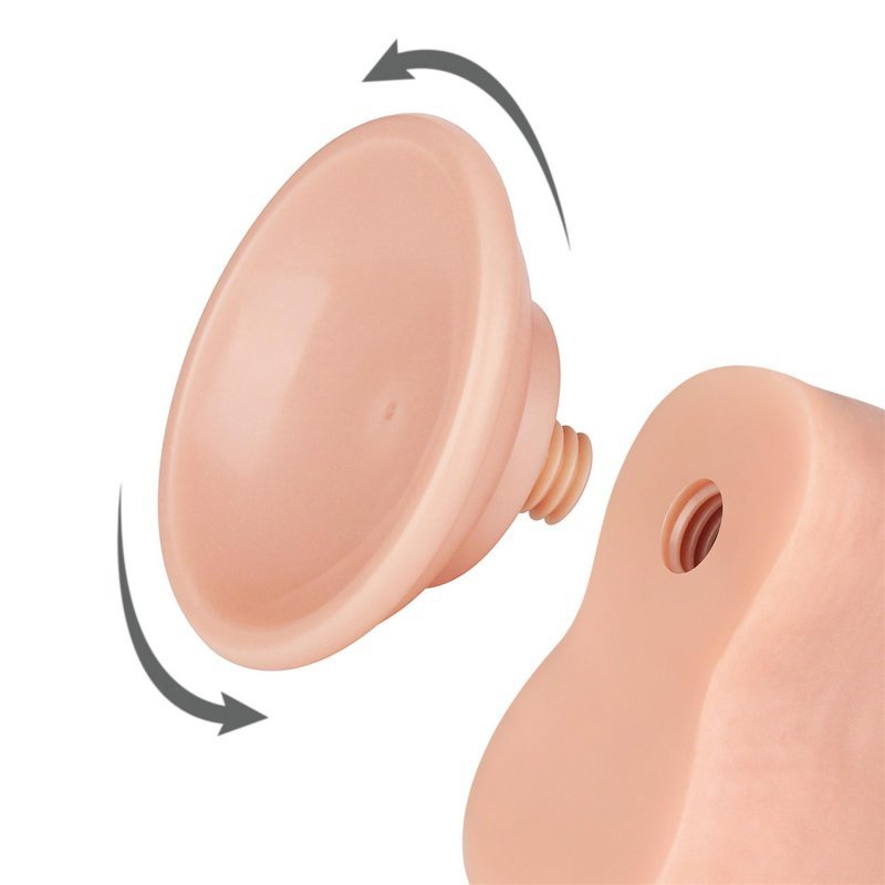 Dildo ruchoma skóra Sliding Skin Dual Layer Dong Flesh 20cm