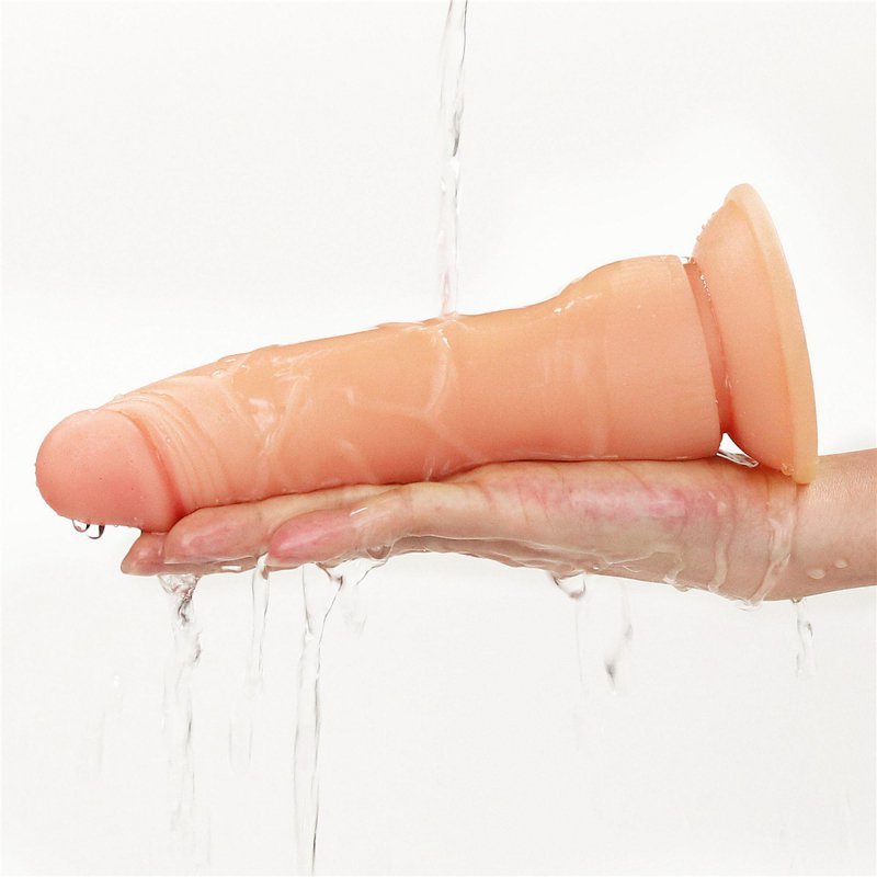 Realistyczne dildo z uprzężą strap-on 19 cm