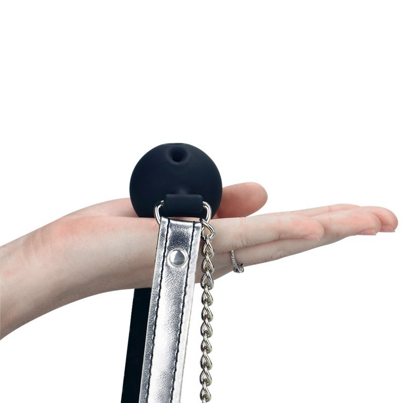 Knebel kulka do ust oddychający breathable ball gag