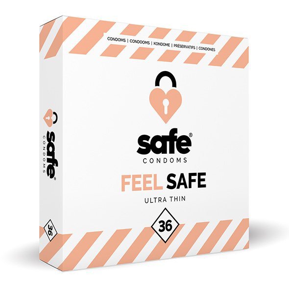 Prezerwatywy bardzo cienkie Safe Condoms Feel Safe Ultra Thin 36 sztuk