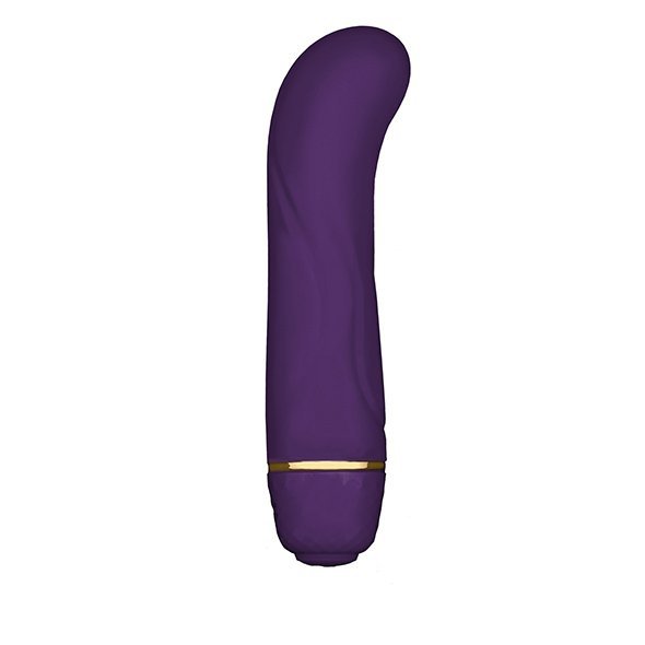 Elegancki mini wibrator do punktu g z kosmetyczką fioletowy