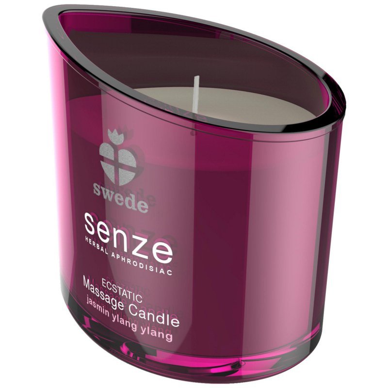 Świeca do masażu Swede Senze Ecstatic Jaśmin Ylang Ylang 