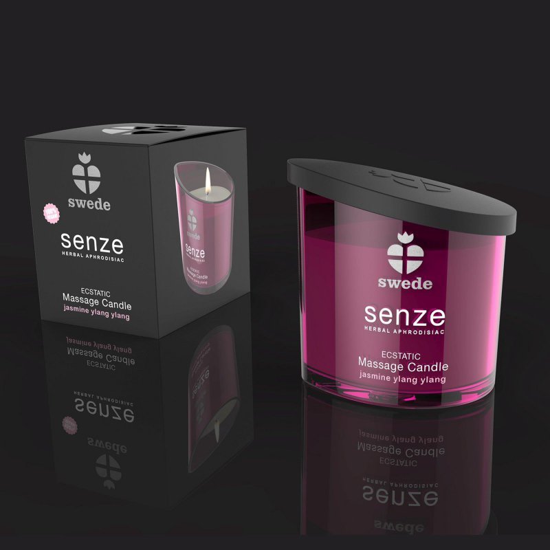 Świeca do masażu Swede Senze Ecstatic Jaśmin Ylang Ylang 