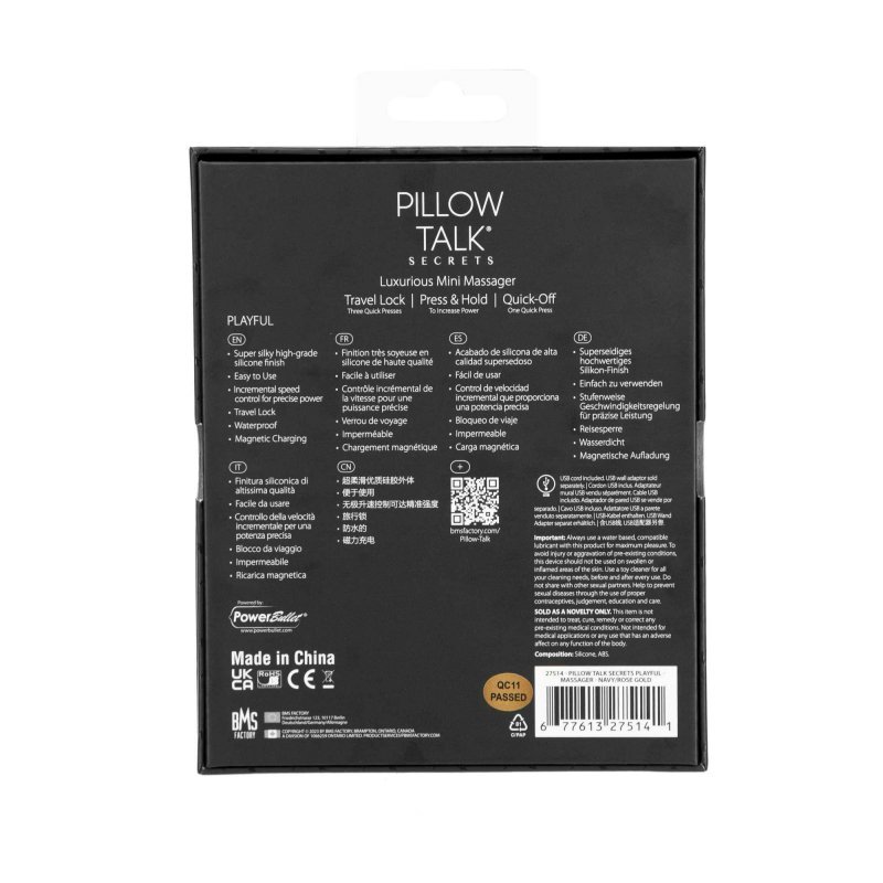 Pillow Talk - Secrets PlayfulClitoral vibrator blue