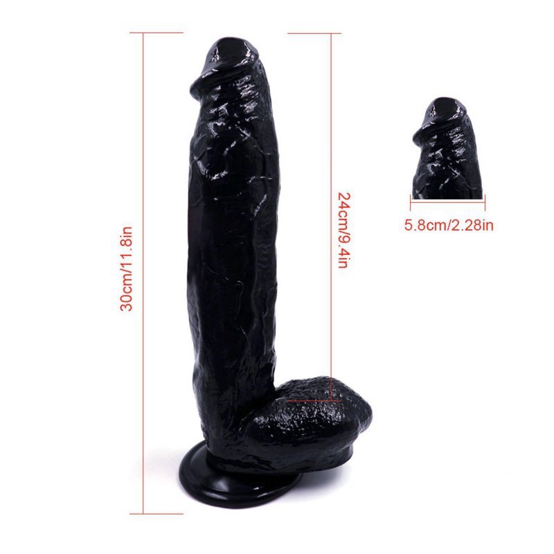 Murzyńskie żylaste dildo Monster John 27 cm