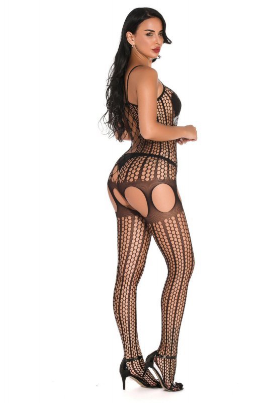 Uwodzicielski bodystocking seksowny kombinezon one size