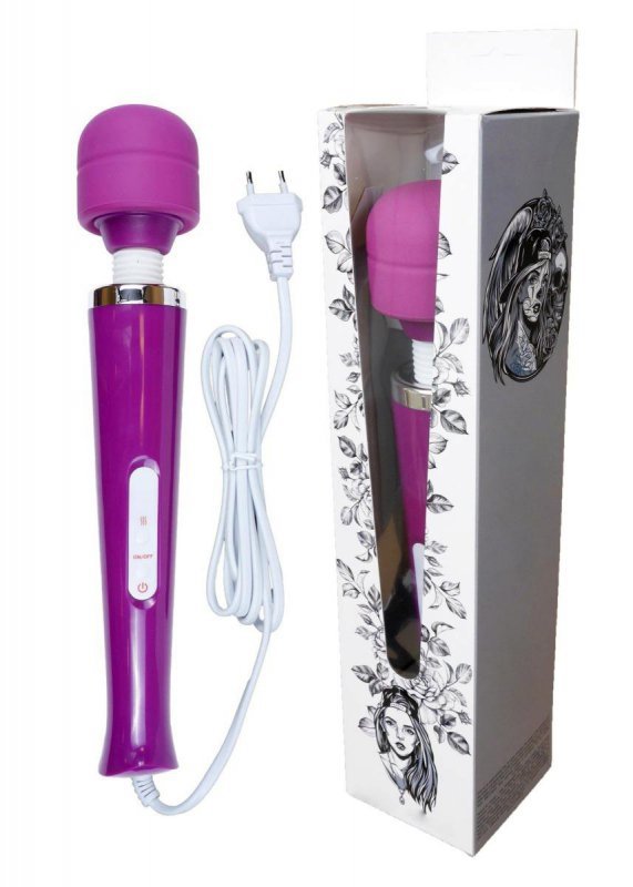 Wibrator z ruchomą głowicą WAND Magic 230V Purple 10 funkcji