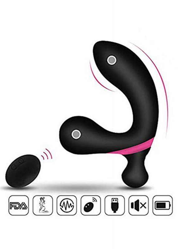 Stymulator prostate massager dual vibrator usb 10 function / remote control