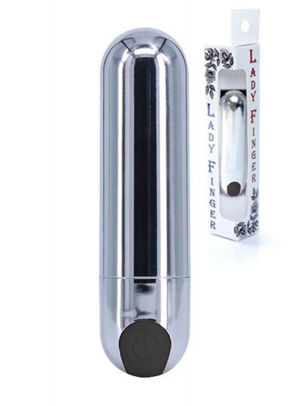 Wibrator chromowany pocisk usb 10 funkcji