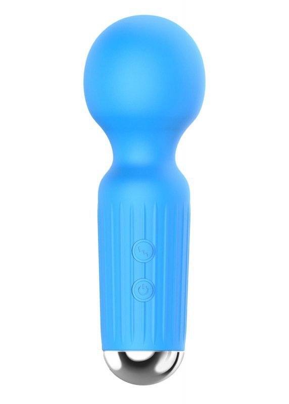Mini masażer erotyczny różdżka wand stymulator łechtaczki niebieski