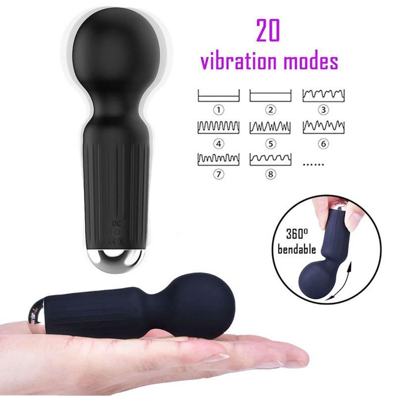Mini masażer erotyczny różdżka wand stymulator łechtaczki niebieski