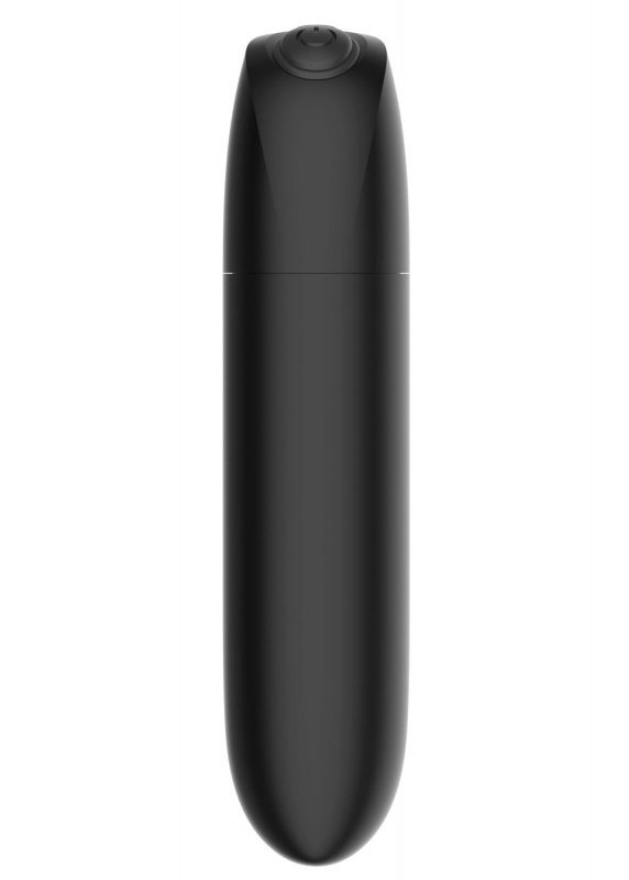 Mocny mini wibrator 20 trybów wibracji czarny połysk